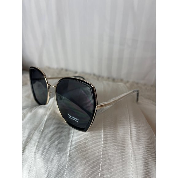 Sensitive Contemplation Cat Eye Frame Sunglasses Black - Picture 10 of 10